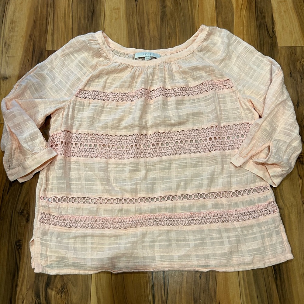 Loft Peach Blouse